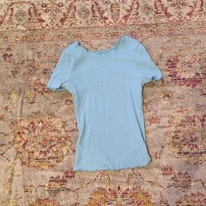 Blue Lettuce Edge Shirt